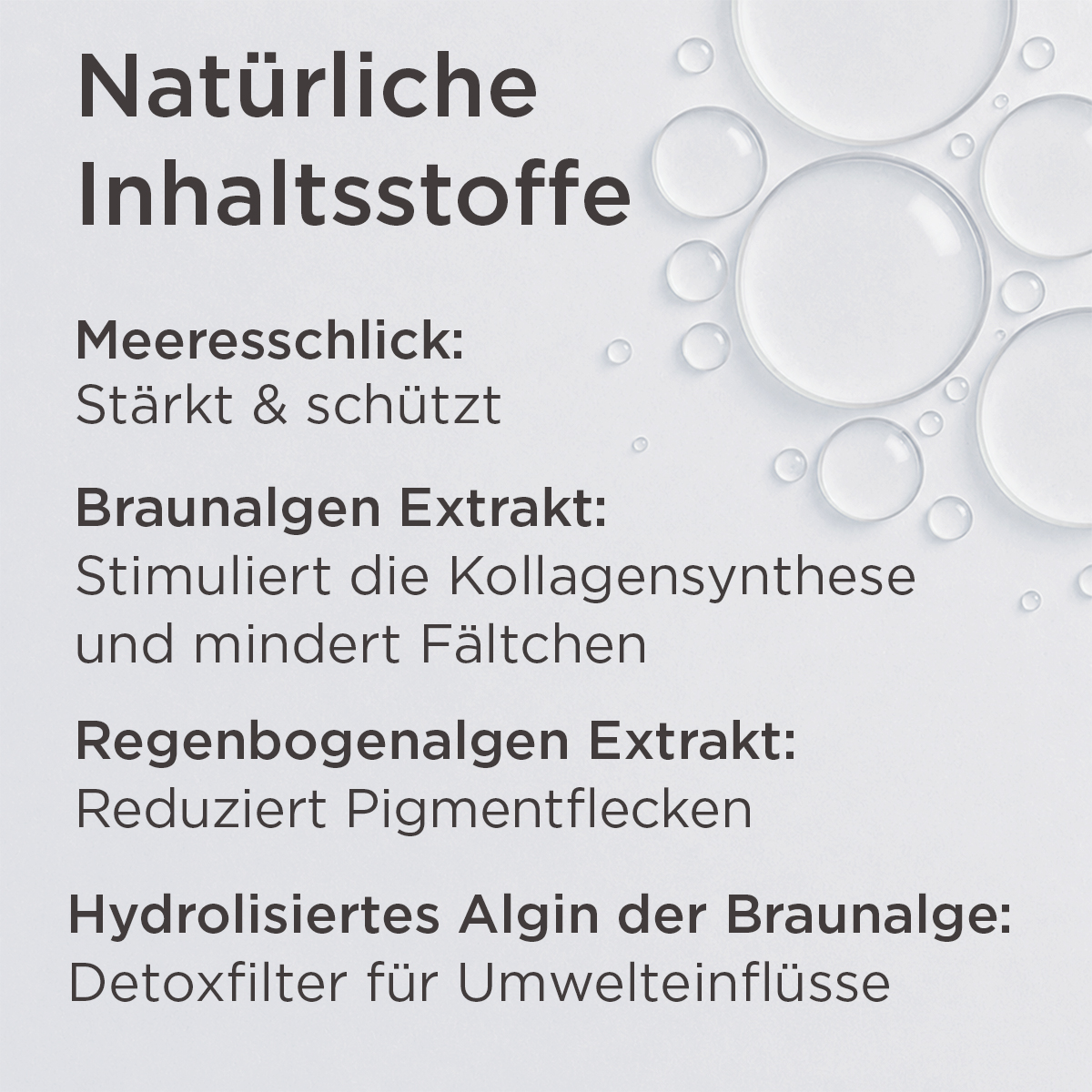 Natürliche Inhaltsstoffe der La mer MED Anti-Age 24h Creme mit Meeresschlick und Algenextrakten gegen Fältchen und Pigmentflecken