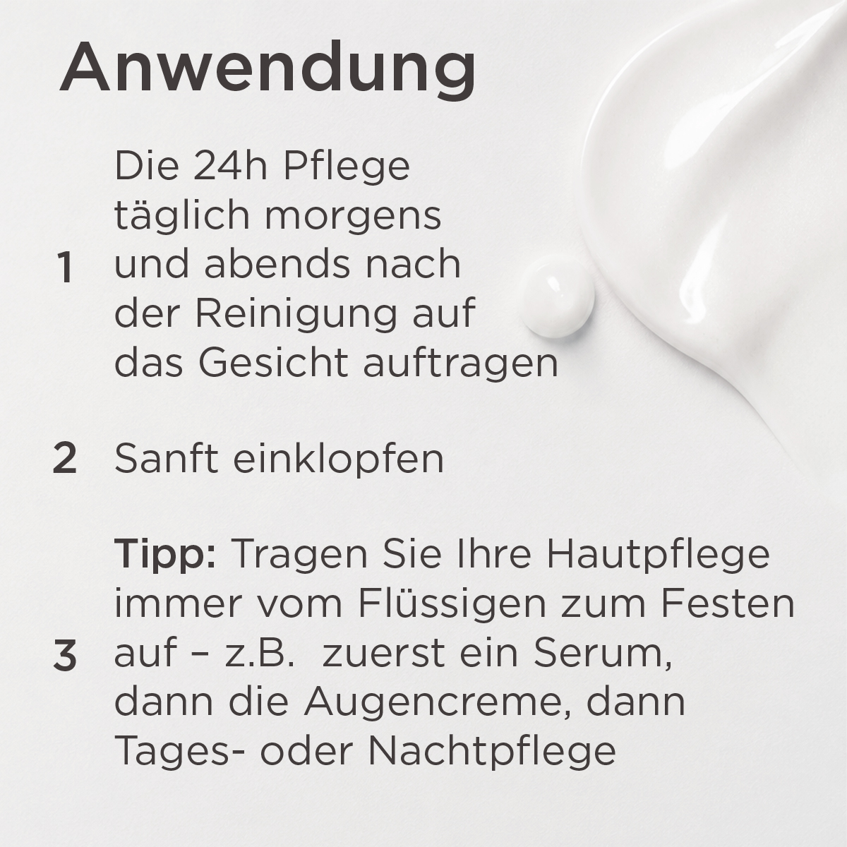Anwendung der La mer MED Anti-Age 24h Creme morgens und abends für die tägliche Anti-Aging-Gesichtspflege