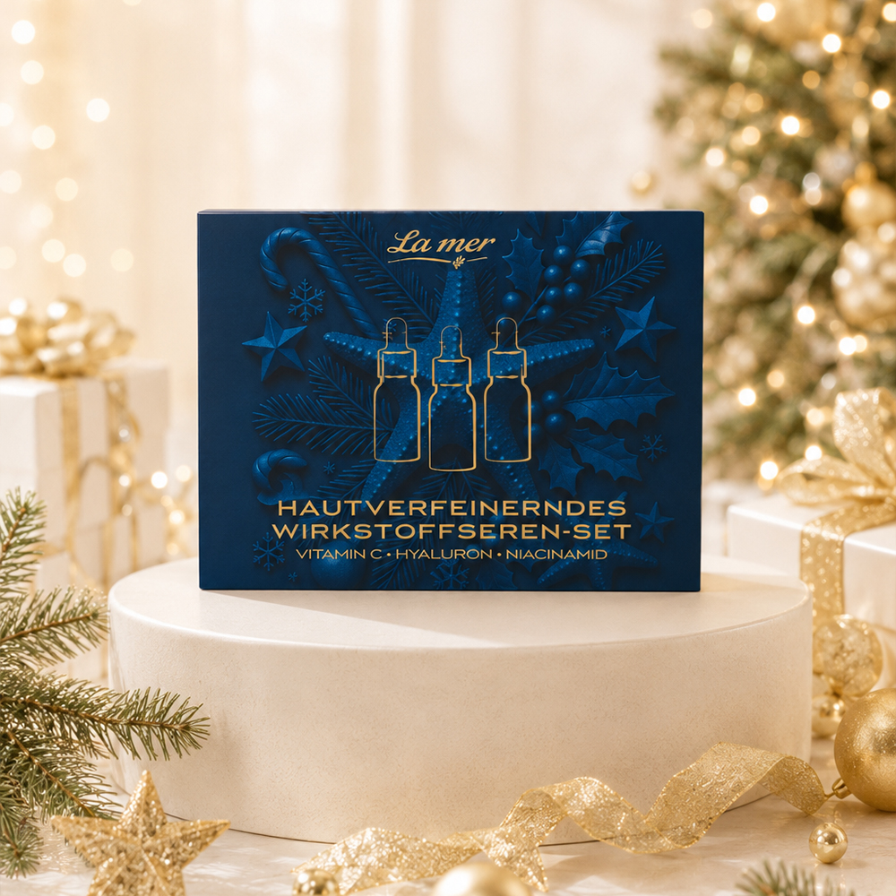 La mer Wirkstoffseren-Set mit Vitamin C, Hyaluron und Niacinamid als hochwertiges Beauty-Geschenk zu Weihnachten