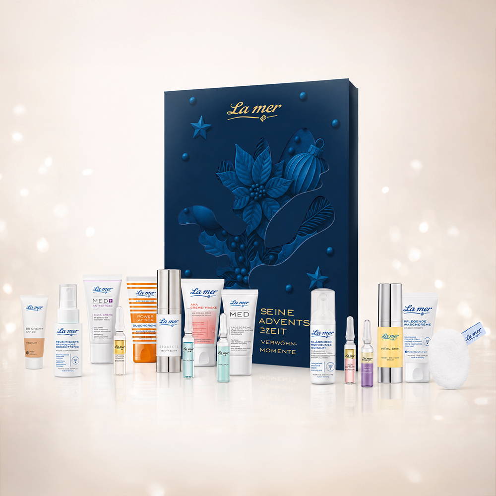 La mer Beauty Adventskalender mit 24 Kosmetik- und Hautpflegeprodukten als Weihnachtsgeschenk für Frauen