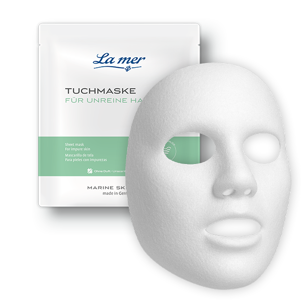 Tuchmaske für unreine Haut