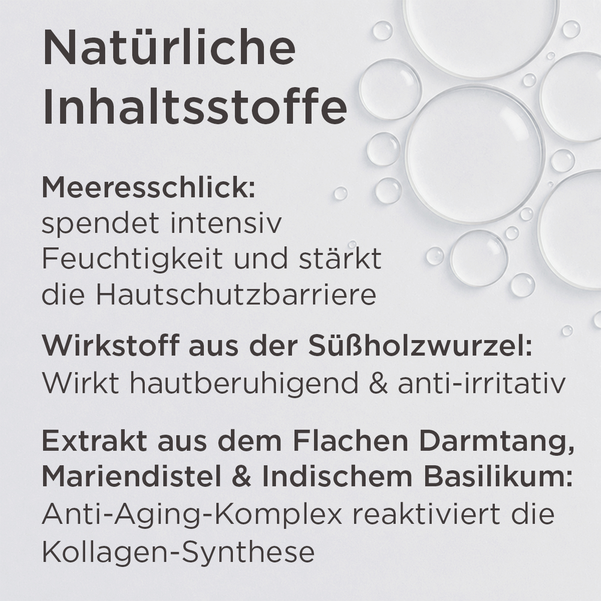 Natürliche Inhaltsstoffe der La mer MED Anti-Age Nachtcreme mit Meeresschlick, Süßholzwurzel und Anti-Aging-Komplex