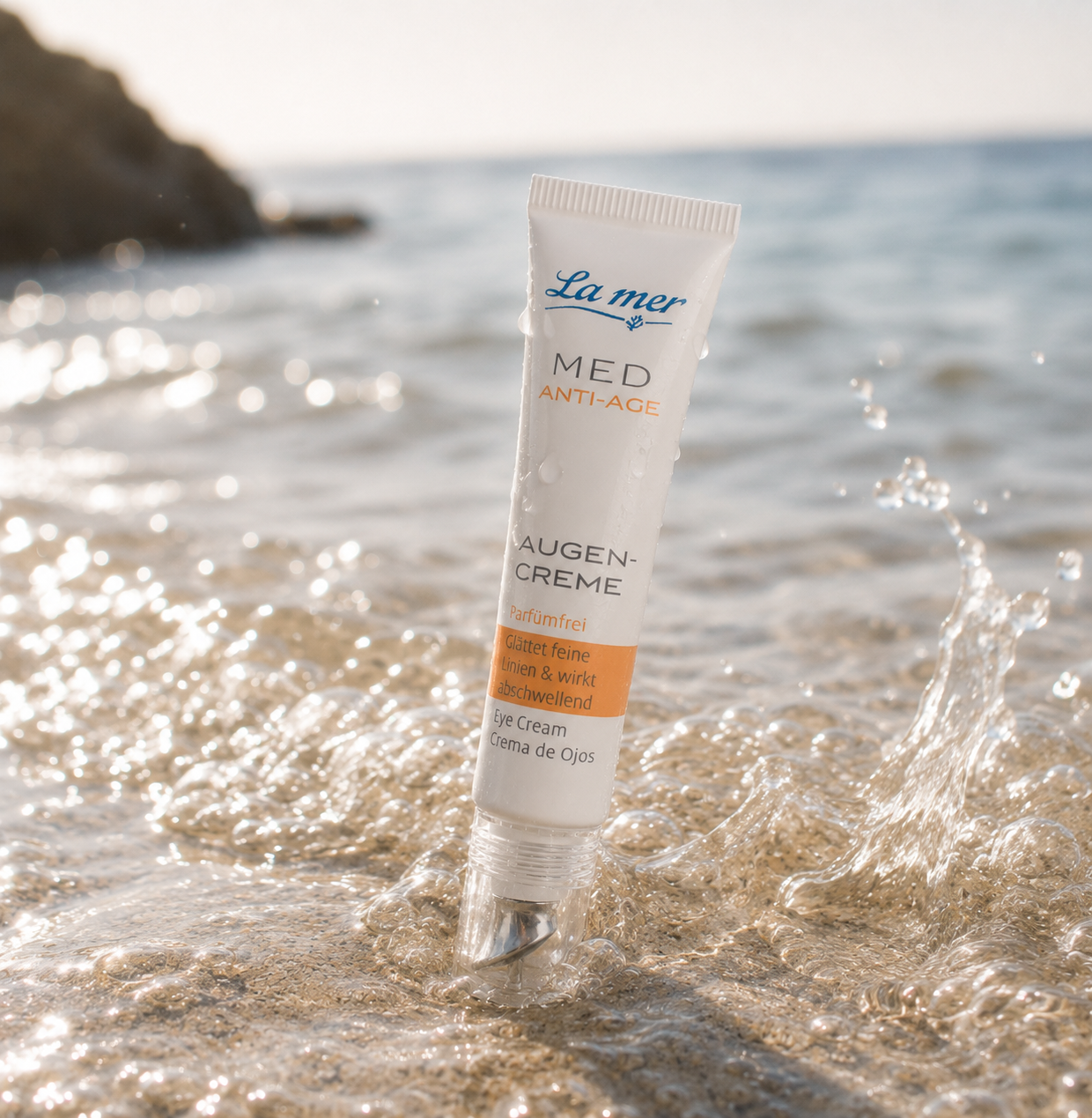 La mer MED Anti-Age Augencreme am Meer für die Pflege trockener und empfindlicher Haut