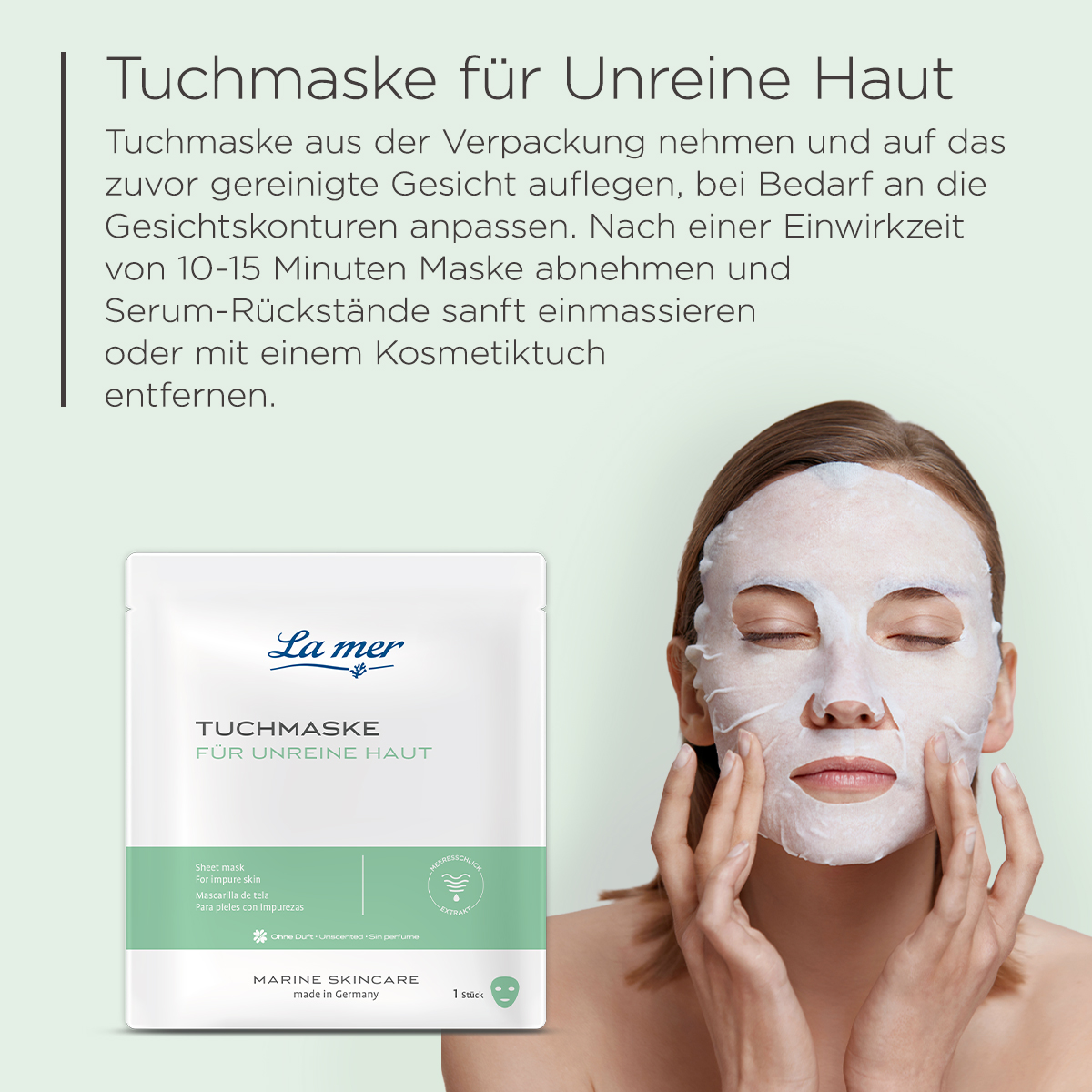 Tuchmaske für unreine Haut | Masken
