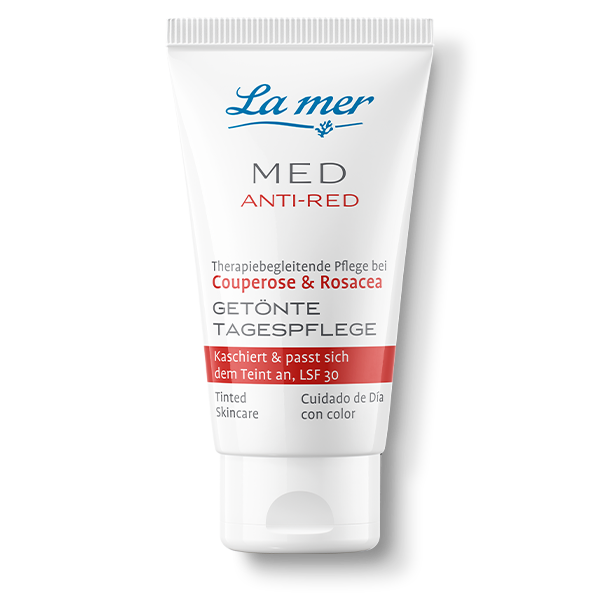 La mer MED Anti-Red Tagespflege mit Gesichtspflege, Konzentrat und Enzym-Peeling