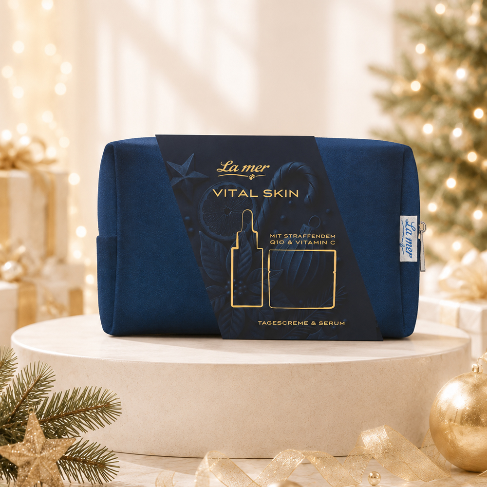 Vital Skin Geschenkset von La mer mit straffender Tagescreme und Serum mit Q10 und Vitamin C als Weihnachtsgeschenk
