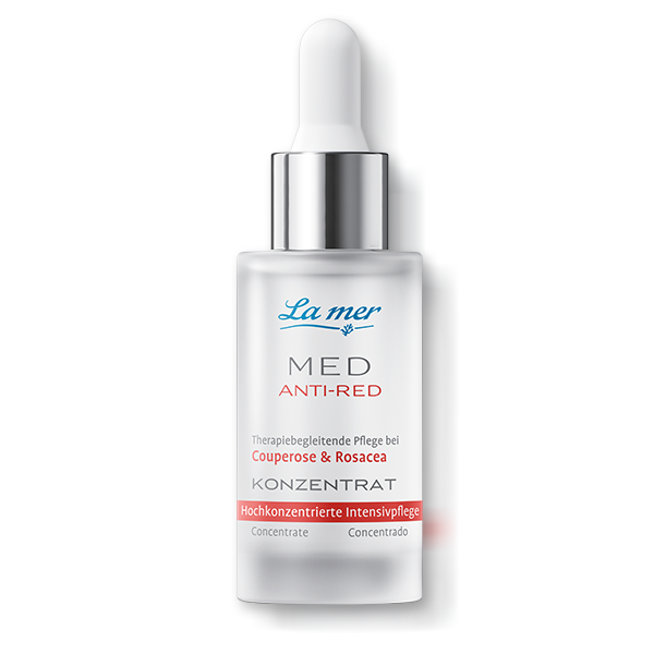 La mer MED Anti-Red Konzentrat für zu Rötungen neigende Haut bei Couperose und Rosacea