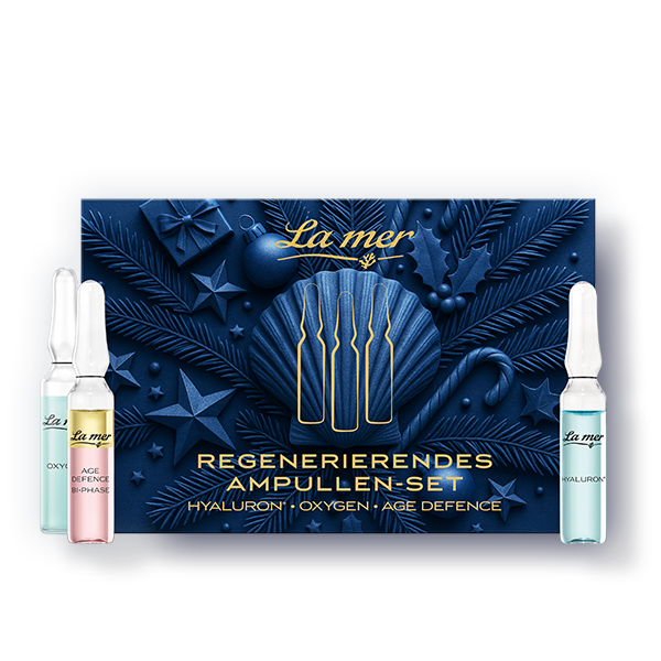 La mer regenerierendes Ampullen-Set mit Hyaluron, Oxygen und Age Defence für intensive Hautpflege